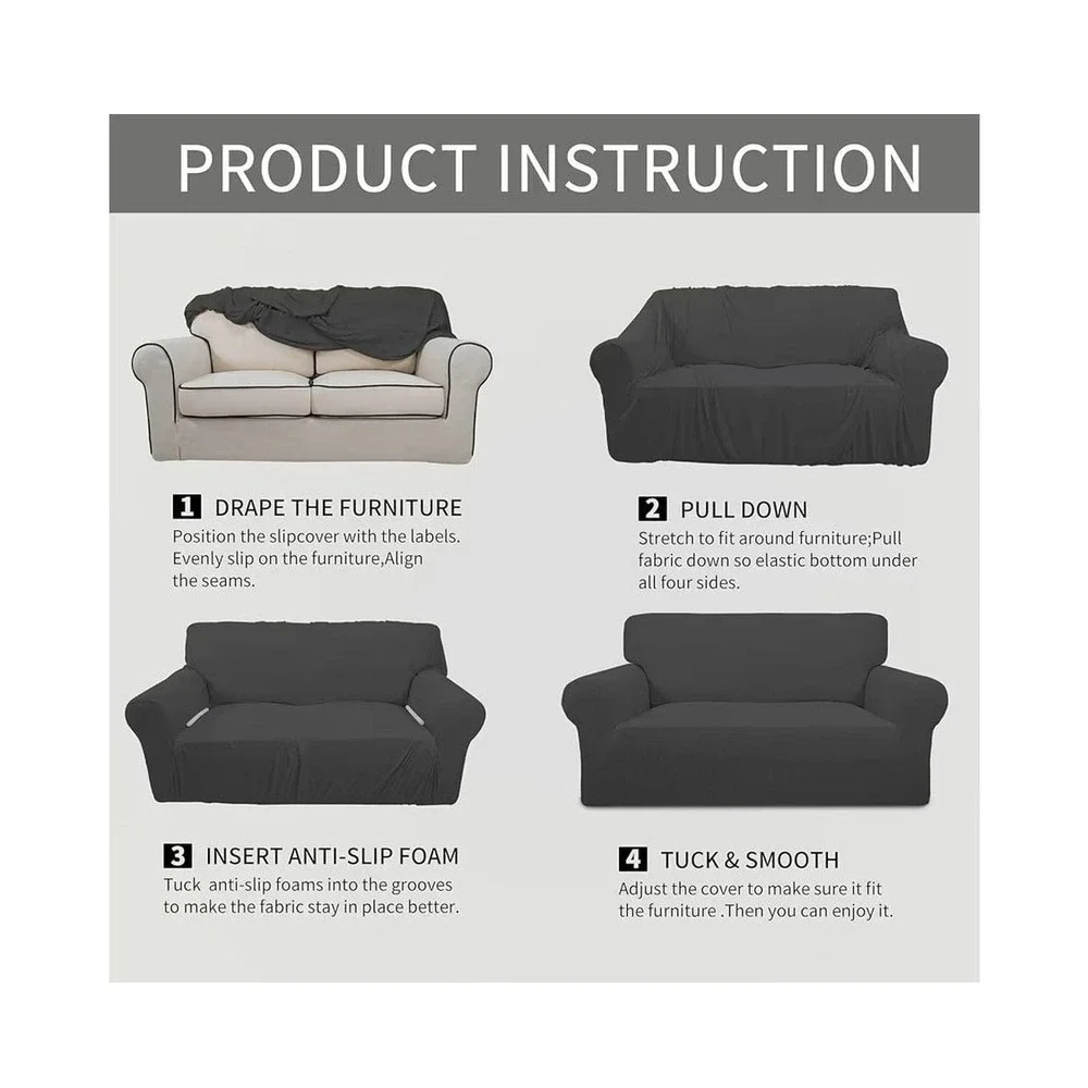 Easy-Going Stretch Sofa Slipcover 1-Piece Jacquard Furniture Protector